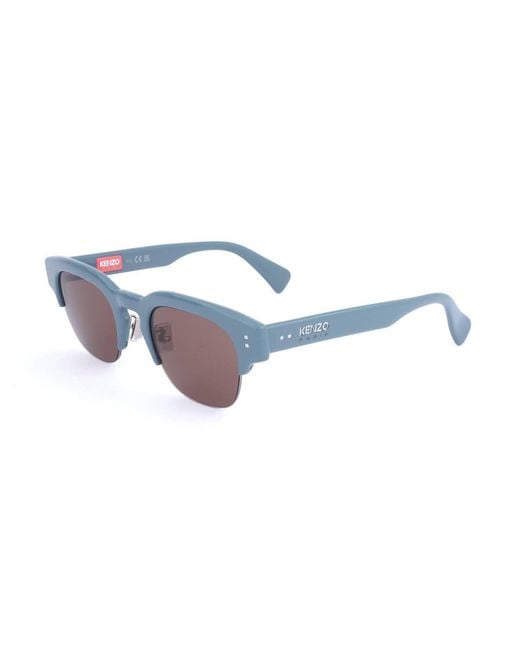 KENZO White Half Frame Sunglasses
