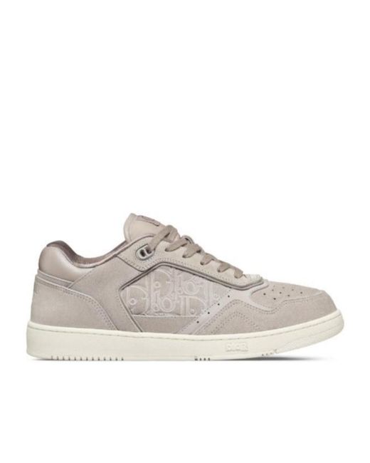 Dior Gray Lace-Up Low-Cut Casual Shoes for men