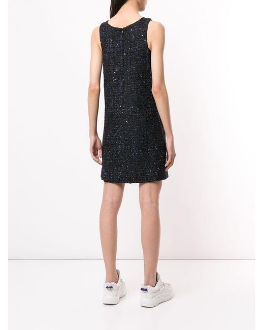 Emporio Armani Black Tweed Sleeveless Dress