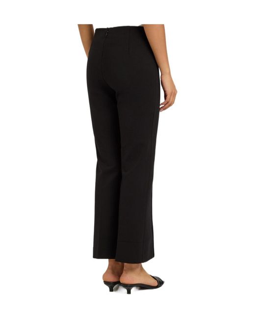 Rag & Bone Black Irina Cropped Flared-Leg Trousers