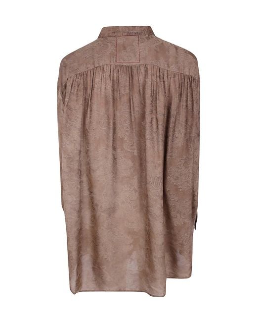 Uma Wang Brown Long-Sleeve Casual Jacket