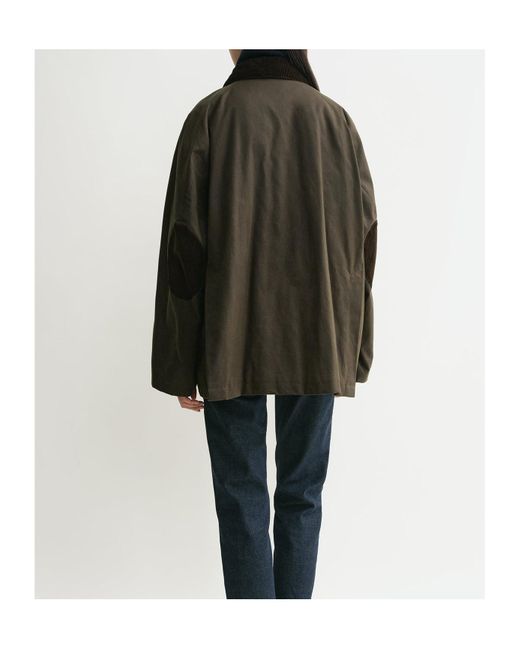 Totême  Green Totême Collared Pocket Detailed Jacket