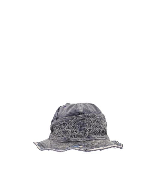 Kapital Gray Wide-Brimmed Fisherman's Hat for men