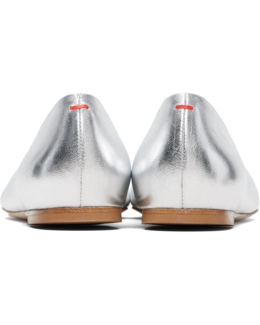 Aeyde White Matti Ballet Flats