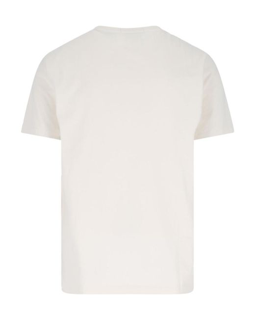 Polo Ralph Lauren White Graphic Printed Crewneck T-Shirt for men