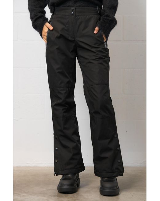Yves Salomon Blue Button Open And Close Casual Pants