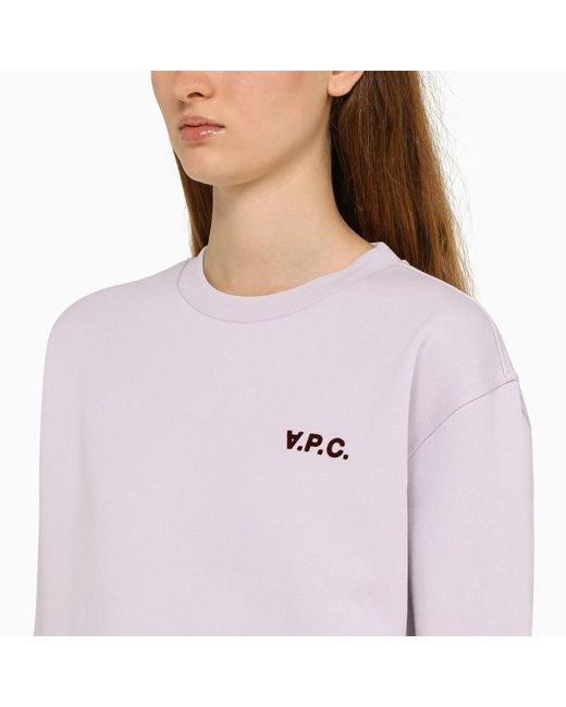 A.P.C. Purple Long-Sleeved Sweater