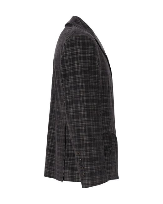 Vivienne Westwood Black Wreck Checked Blazer for men