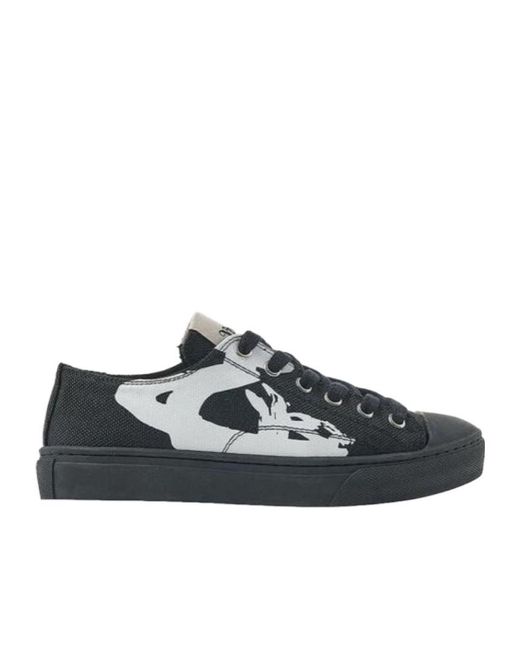 Vivienne Westwood Black Low-Cut Casual Sneakers