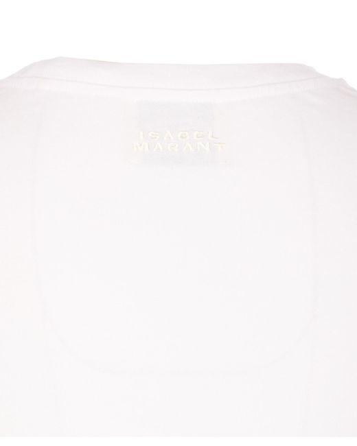 Isabel Marant White Isabel Marant Étoile Mylda Gathered Mini Dress