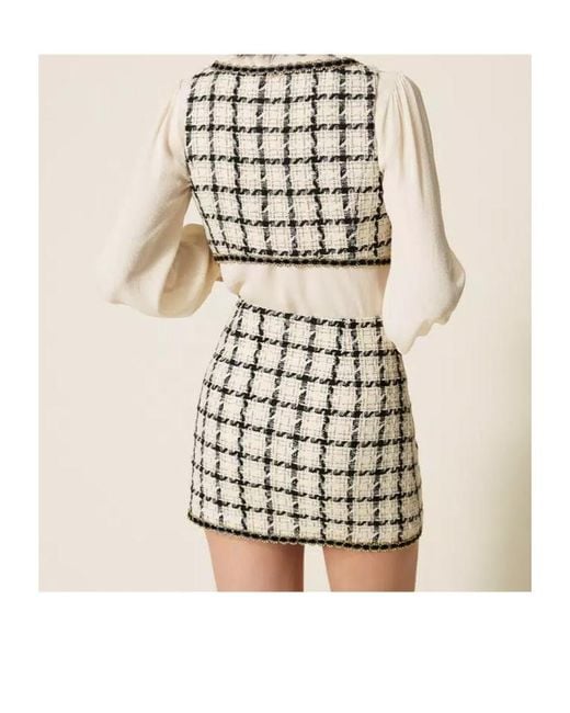 Twinset Metallic Mini Skirt