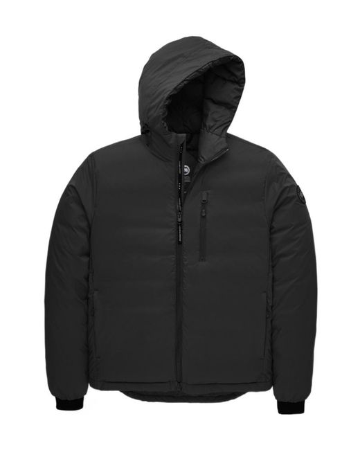 Canada Goose Black Hooded Feather-Down Padded Jacket for men