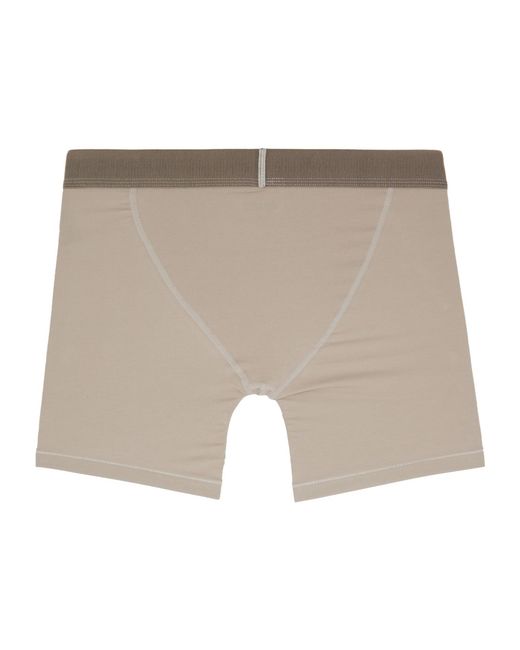 Skims Gray Logo Boxer Briefs Three-Pack for men