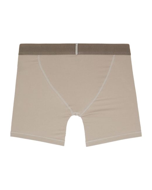 Skims Gray Logo Boxer Briefs Three-Pack for men