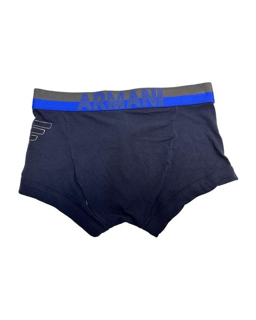 Emporio Armani Blue Logo Boxer Panties for men