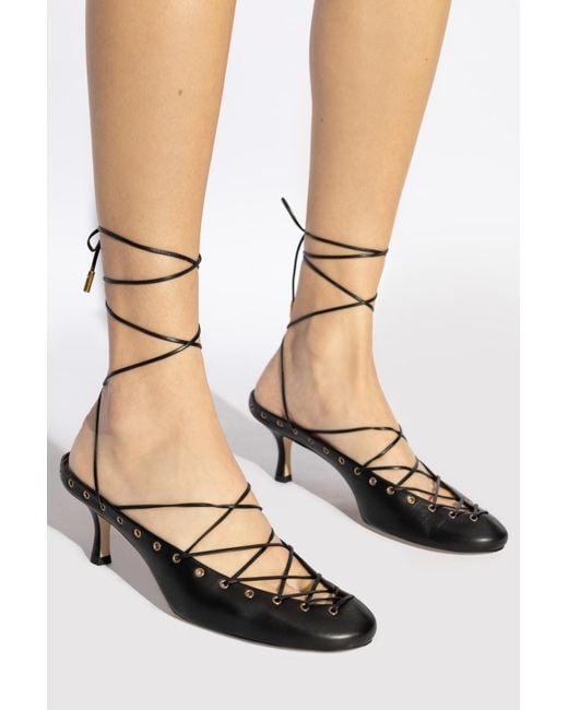 Chloé Black Chloé Ghillies Heeled Shoes