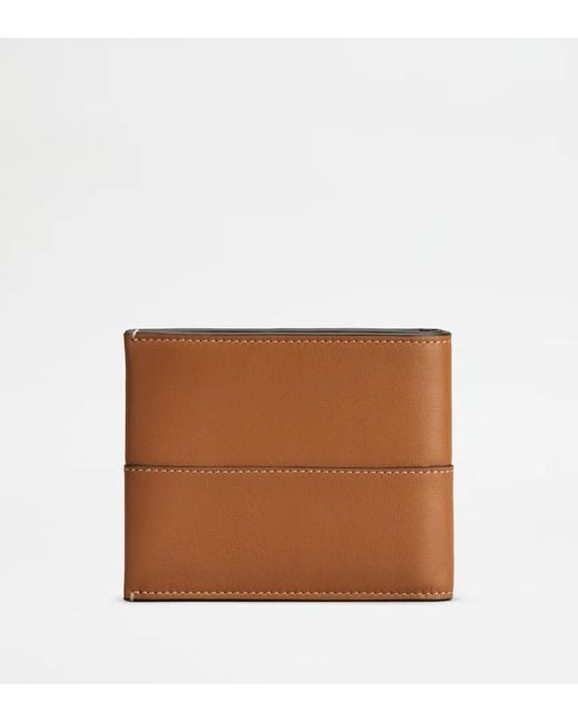 Tod's Black Bi-Fold Leather Wallet for men
