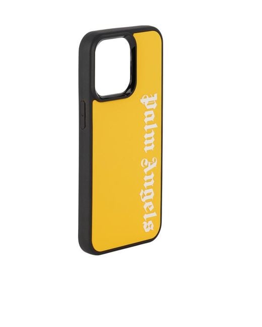 Palm Angels Yellow Logo Iphone 13 Pro Phone Case for men