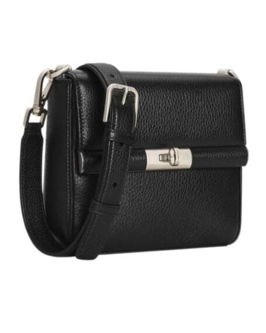 Dolce & Gabbana Black Foldover Top Shoulder Bag for men