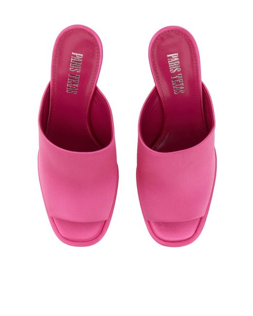 Paris Texas Purple Sasha 135Mm Open Toe Mules