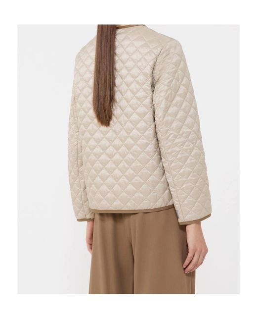 Max Mara Natural Quilted Bello Jacket