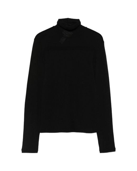 Forte_forte Black Fine-Knit Jumper