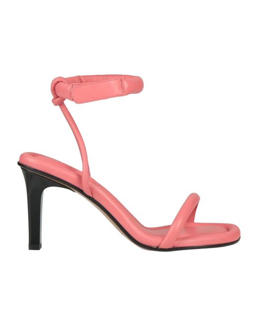 Isabel Marant Pink Minimalist Leather Sandals
