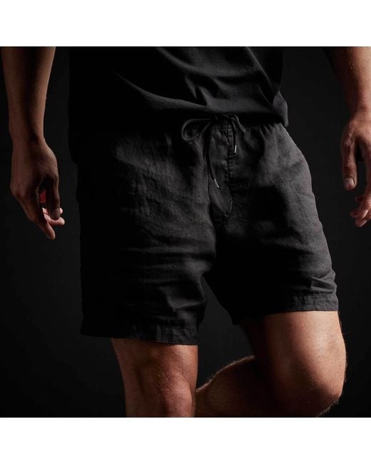 James Perse Black Drawstring Shorts for men