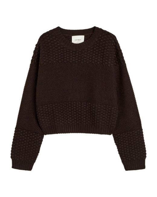 Lisa Yang Black Cropped Cashmere Jumper