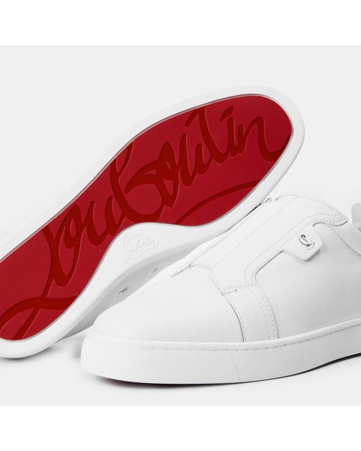 Christian Louboutin White Chr St Louis Low-Top Trainers for men