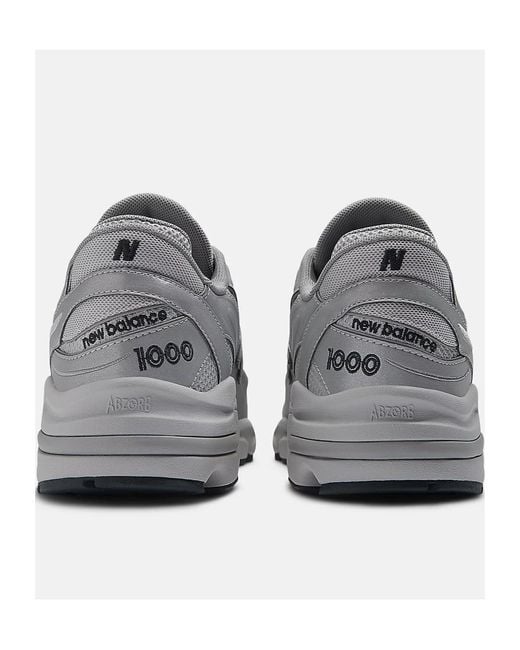 New Balance Gray 1000 Lace-Up Sneakers for men