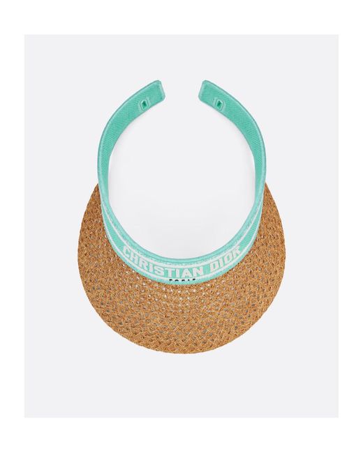 Dior White Iviera D-Ocean Visor With Mitzah