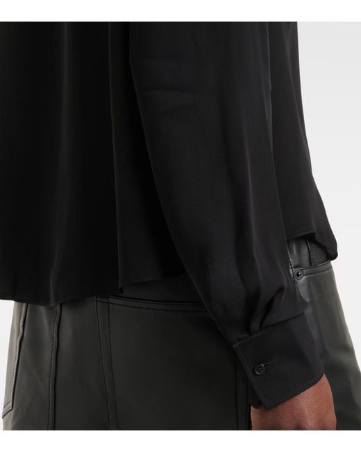 Wardrobe NYC Black Tie Collar Shirt