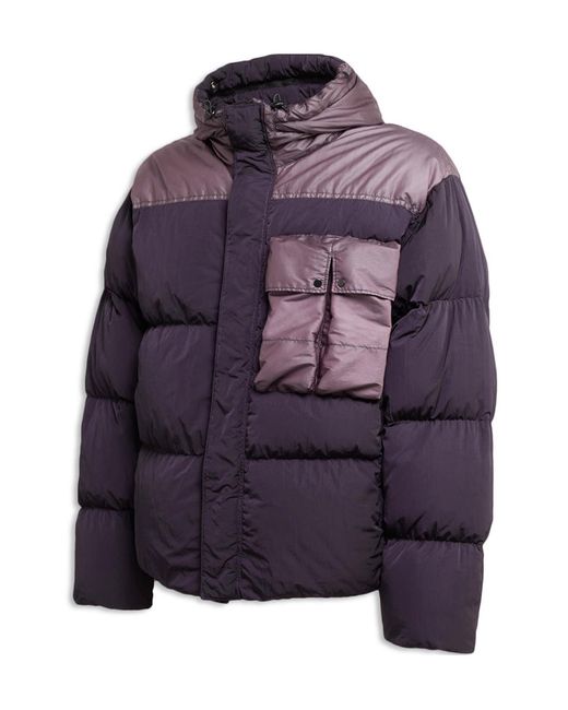 C P Company Purple Eco-Chrome R Puffer Jacket for men