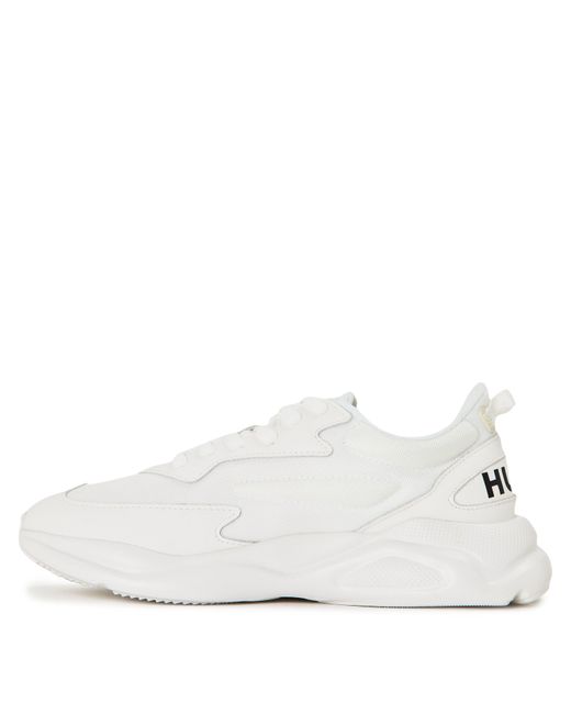 Boss White Classic Low-Top Trainers