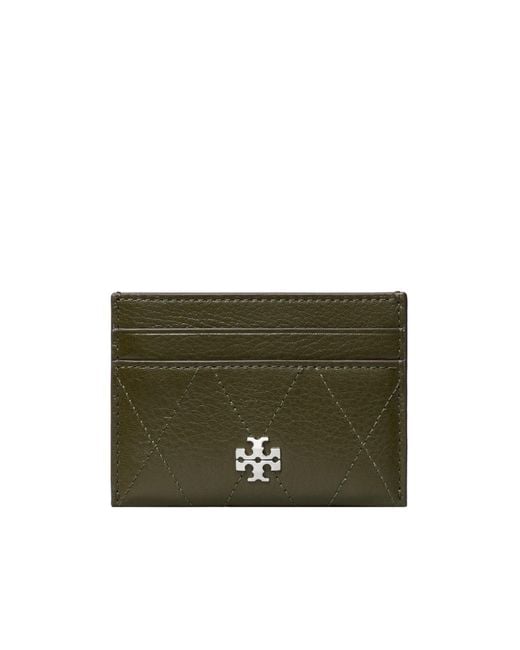 Tory Burch Green Slim Card Holder