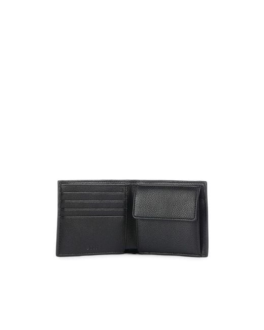 Boss Black Boss Logo-Debossed Bi-Fold Wallet for men