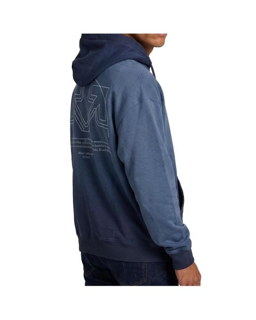 Off-White c/o Virgil Abloh Blue Offline Half Arrow Skate Hoodie for men