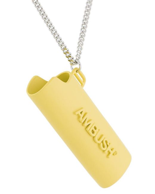 Ambush Metallic Lighter Case Necklace for men