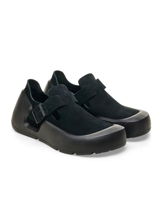 Birkenstock Black Logo-Debossed Trainers