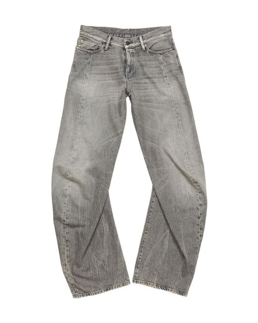 Acne Gray Loose Fit Jeans