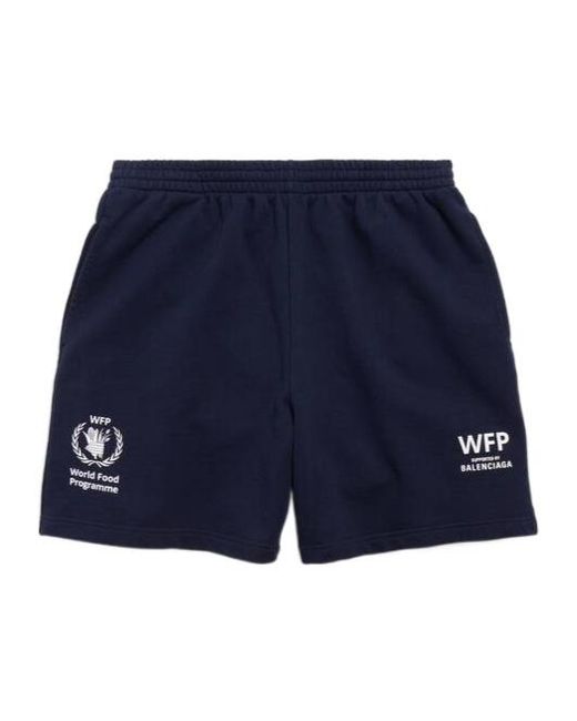 Balenciaga Blue Wfp Shorts for men