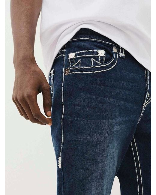 True Religion Blue Belt-Loop Jeans for men