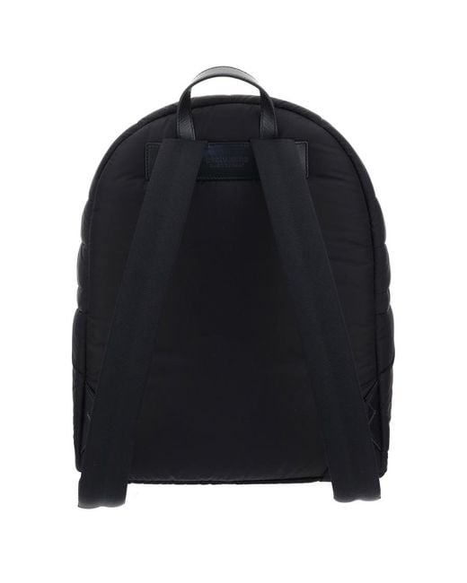 DSquared² Blue Padded Logo-Print Backpack for men