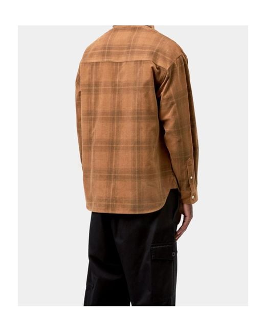 Carhartt Brown Wilber Check Shirt for men