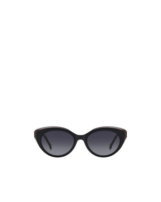 Carolina Herrera White Cat Eye Frame Full Rim Sunglasses