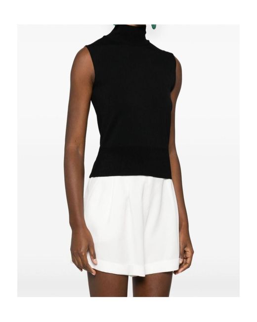 ERMANNO FIRENZE Black Sleeveless Sweater