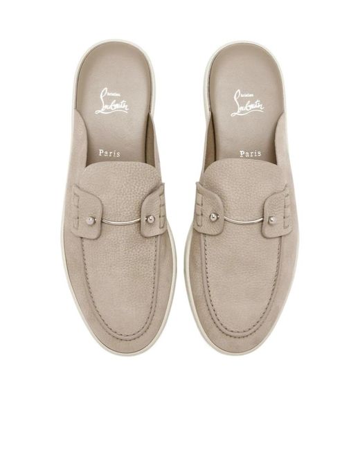 Christian Louboutin White Slip-On Espadrilles for men