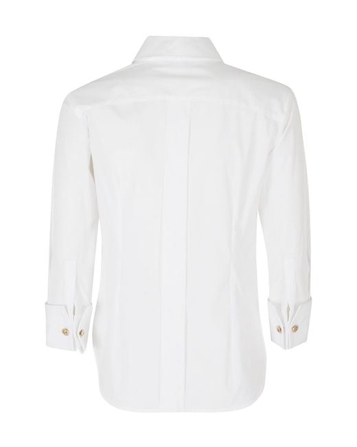 Elisabetta Franchi White Long-Sleeved Shirt