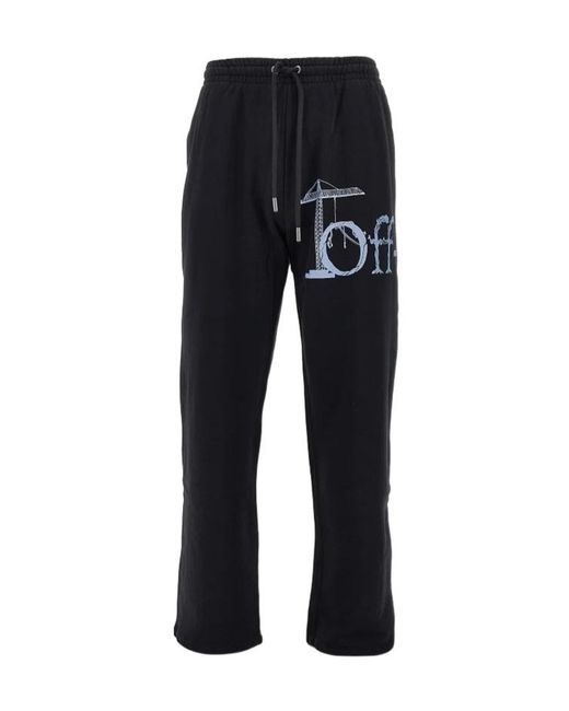 Off-White c/o Virgil Abloh Black Drawstring Athletic Pants for men